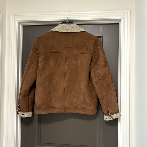 Levi’s brown faux Sherpa jacket S - Picture 5 of 7